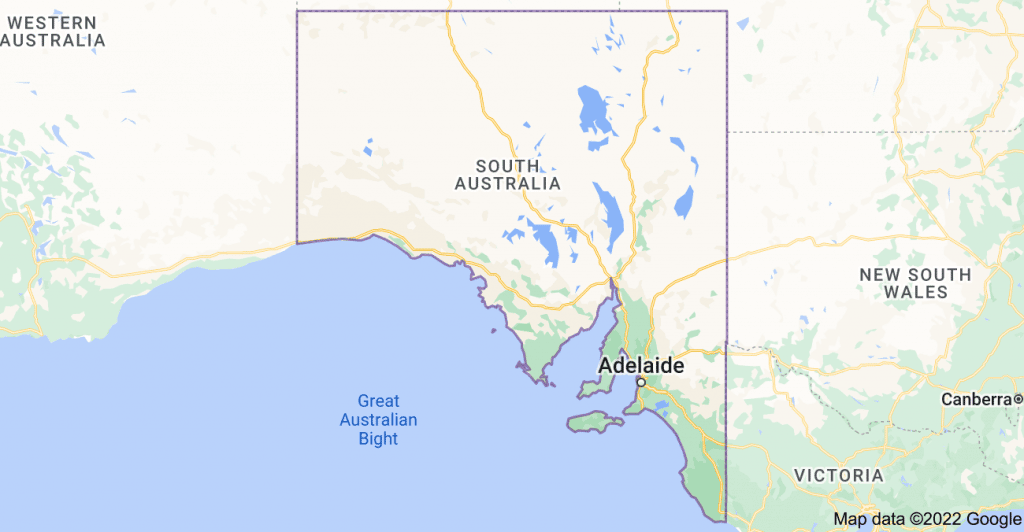 South Australia Map - Can you drive on CBD
