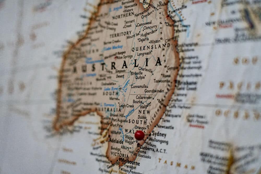Map of Australia Travelling in Australia with Medicinal Cannabis